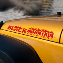 Autocollants graphiques latéraux Capot Black Mountain pour Jeep Rubicon Wrangler 3