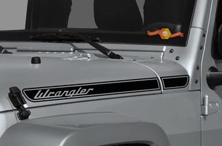 Kit d'autocollants de capot rétro Wrangler pour Jeep Wrangler JK (2007-2018)