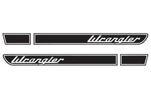 Kit d'autocollants de capot rétro Wrangler pour Jeep Wrangler JK (2007-2018)
 2