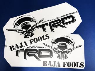Toyota Racing Development TRD BAJA FOOLS Punisher edition 4X4 côté lit Autocollants graphiques