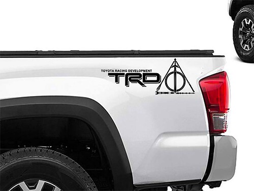 Toyota Racing Development TRD ringard geek tatoué édition 4X4 côté lit Stickers graphiques autocollants 2
