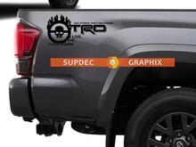 Toyota Racing Development TRD Mad MAX édition 4X4 Côté de lit Autocollants graphiques autocollants 2 2