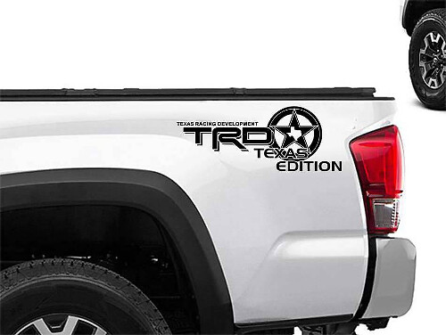 Kit de décalcomanies latérales TRD Texas Edition pour camions Toyota