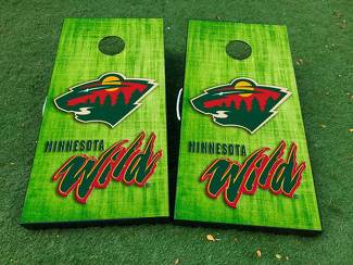 Minnesota Wild Hockey Cornhole Jeu de société Autocollant Vinyle Wraps avec stratifié