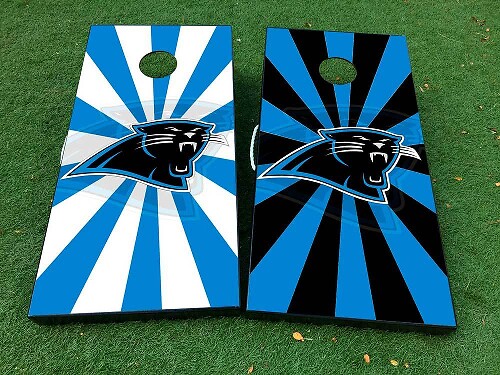 Set d'autocollants en vinyle pour planche de jeu de cornhole style football des Carolina Panthers