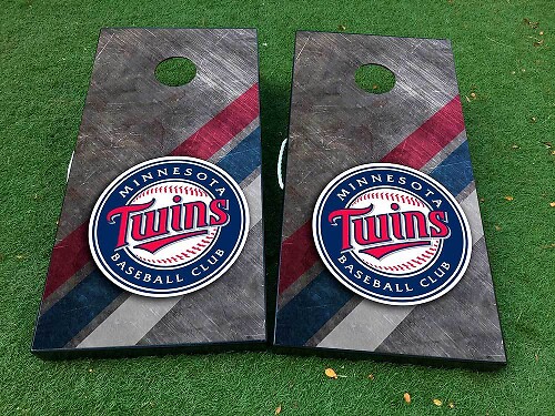 Ensemble de décalcomanies en vinyle pour planche de cornhole Minnesota Twins