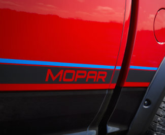 2016 Ram 1500 Rebel Dodge Mopar 2 couleurs autocollants décalcomanies rayures vinyle graphiques
 2