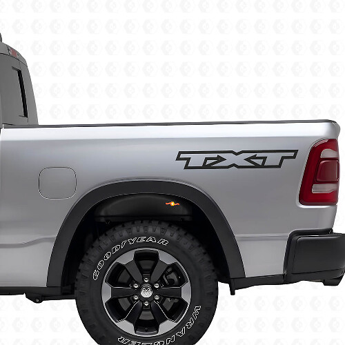 Kit d'autocollants vinyle personnalisés pour lettrage arrière latéral pour Dodge Ram