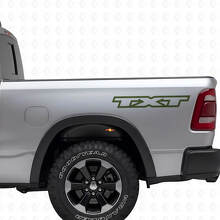 Kit d'autocollants vinyle personnalisés pour lettrage arrière latéral pour Dodge Ram_3