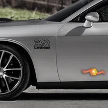 2 Dodge 392 6.4L SRT HEMI MOPAR Hellcat Challenger Shakedown Vinyle Autocollant Autocollant Graphique
 2