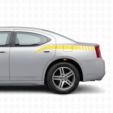 Autocollant vinyle latéral à rayures stroboscopiques style Stinger pour Dodge Charger 2006-2010_5