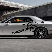 Dodge Challenger Charger SRT Hellcat Mopar Hell Cat Vinyle Autocollant Autocollant Graphique 2 Couleurs
 2