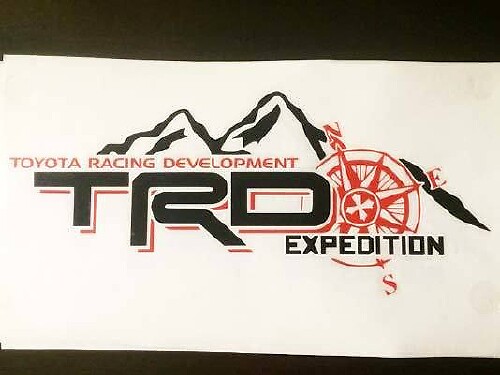 Autocollant vinyle TRD Expedition Edition pour la caisse de Toyota Tundra