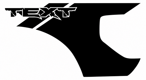 Autocollant vinyle personnalisé pour lit de camion muscle car power truck 2010-2014