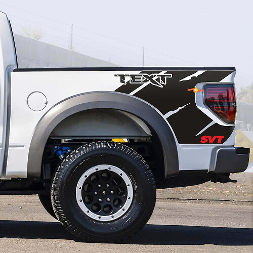 Kit de décalcomanies en vinyle style vieilli personnalisation pour accoudoir de camion Musclecar SVT 2010-14
