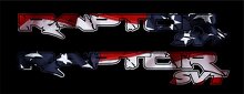 Kit d'autocollants vinyle drapeau USA pour côté arrière de camion Musclecar_2