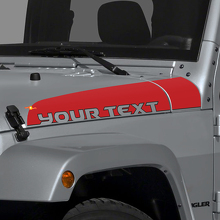 Autocollant vinyle bande lettrage capot pour Jeep Wrangler JK Unlimited 3