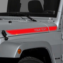 Autocollant en vinyle pour capot Jeep Wrangler 2