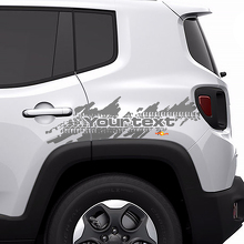 Jeep Renegade Distressed Tire Splash Graphique Capot Fenêtre Autocollant Autocollant Véhicule Vinyle
_2
