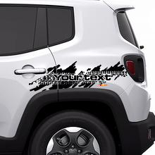 Jeep Renegade Distressed Tire Splash Graphique Capot Fenêtre Autocollant Autocollant Véhicule Vinyle
_3