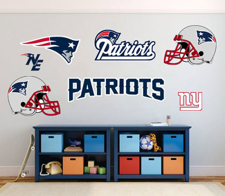 New England Patriots National Football League (NFL) ventilateur mur véhicule cahier etc autocollants autocollants