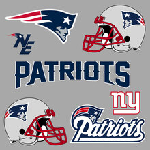 New England Patriots National Football League (NFL) ventilateur mur véhicule cahier etc autocollants autocollants 2