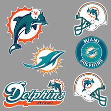 Miami Dolphins National Football League (NFL) fan mur véhicule cahier etc autocollants autocollants 2