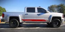 Autocollant graphique en vinyle pour porte latérale, Kit de rayures pour Chevrolet Silverado 1500 tout-terrain
 2