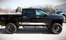 Autocollant graphique en vinyle pour porte latérale, Kit de rayures pour Chevrolet Silverado 1500 tout-terrain
 3