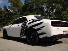 Autocollant latéral en détresse du drapeau américain des États-Unis, adapté à Musclecar Musclecarmodel Dodge Charger Chevy Camaro
_2