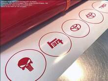 Jeu d'autocollants vinyle TRD TEQ Skull Logo pour cache-moyeux de roues Toyota_2