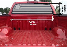 Autocollant vinyle personnalisé du drapeau américain pour lunette arrière de camion ou SUV_3
