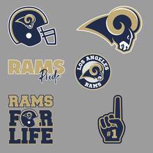 L'équipe professionnelle de football américain des Rams de Los Angeles National Football League (NFL) fan wall vehicle notebook etc décalcomanies autocollants 2
