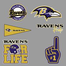 L'équipe professionnelle de football américain des Baltimore Ravens de la National Football League (NFL) fan wall vehicle notebook etc décalcomanies autocollants 2