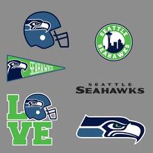 L'équipe professionnelle de football américain des Seahawks de Seattle National Football League (NFL) fan wall vehicle notebook etc décalcomanies autocollants 2