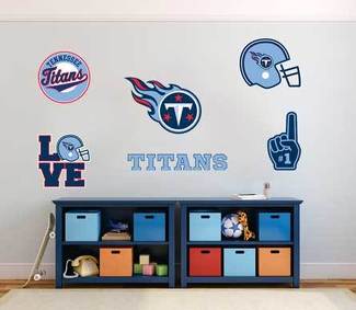 Tennessee Titans équipe professionnelle de football américain Ligue nationale de football (NFL) ventilateur mur véhicule cahier etc décalcomanies autocollants