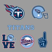 Tennessee Titans équipe professionnelle de football américain Ligue nationale de football (NFL) ventilateur mur véhicule cahier etc décalcomanies autocollants 2