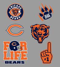 Chicago Bears équipe professionnelle de football américain National Football League (NFL) fan mur véhicule cahier etc décalcomanies autocollants 2