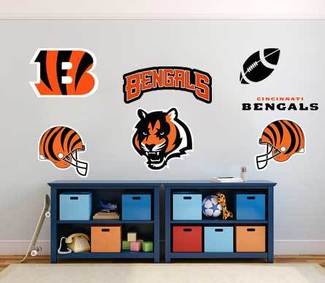 Cincinnati Bengals équipe professionnelle de football américain National Football League (NFL) ventilateur mur véhicule cahier etc décalcomanies autocollants