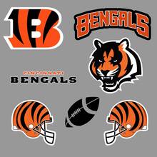 Cincinnati Bengals équipe professionnelle de football américain National Football League (NFL) ventilateur mur véhicule cahier etc décalcomanies autocollants 2