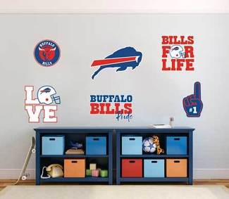 Buffalo Bills équipe professionnelle de football américain National Football League (NFL) fan mur véhicule cahier etc décalcomanies autocollants