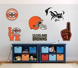 Cleveland Browns équipe de football américain National Football League (NFL) ventilateur mur véhicule cahier etc décalcomanies autocollants