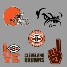 Cleveland Browns équipe de football américain National Football League (NFL) ventilateur mur véhicule cahier etc décalcomanies autocollants 2