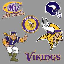Minnesota Vikings équipe de football américain National Football League (NFL) ventilateur mural véhicule cahier etc autocollants autocollants 2