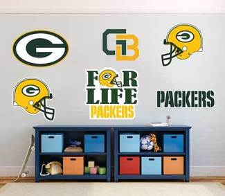 Green Bay Packers équipe de football américain National Football League (NFL) fan mur véhicule cahier etc décalcomanies autocollants