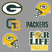 Green Bay Packers équipe de football américain National Football League (NFL) fan mur véhicule cahier etc décalcomanies autocollants 2