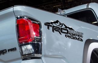 2 décalcomanies TRD Toyota Tacoma Tundra autocollant en vinyle hors route graphique 4x4 1