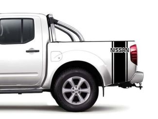 Lot de 2 décalcomanies à rayures de lit de camion personnalisées pour Nissan Pickup