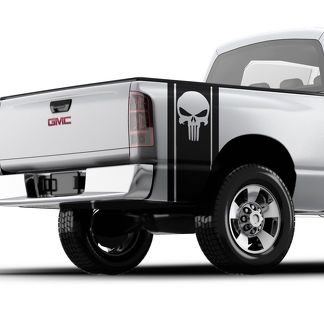 Punisher Skull Pickup Truck Bed Band Convient à tous les camions GMC, FORD, RAM, Chevrolet