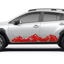 Rally Racing Side Rocker Panneer Mountains Graphiques Stickers universels autocollants décalants ajuster Suba Crosstrek
 2